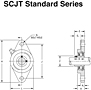 Mounted Bearings 2-bolt flanged set screw SCJT Stand G